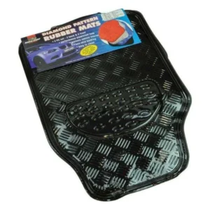 Universal 4-Piece Chrome Racing Mats